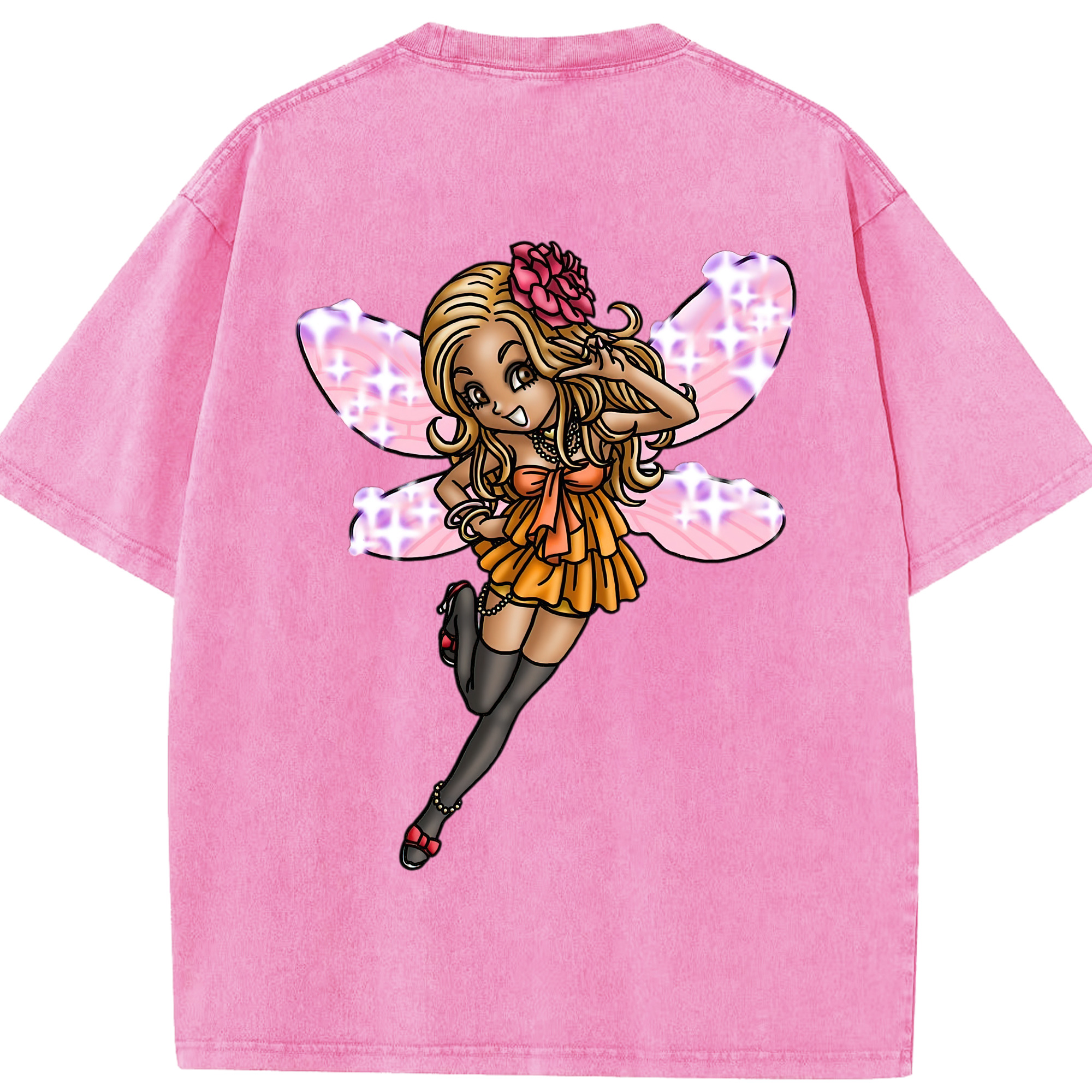 （画像用） ドラゴンクエスト Doragon Kuesuto Dragon Quest 綿100% ヴィンテージ風 半袖Tシャツ（背面プリント）